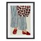 Stupell Industries Striped Minimal Fashion Framed Print Under Glass, design by JJ Design House LLC